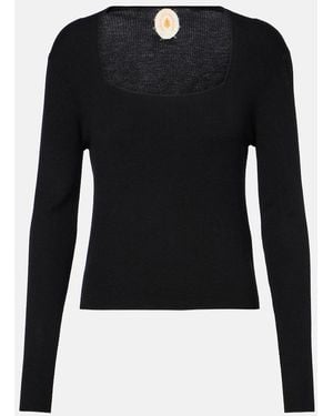 Jardin Des Orangers Virgin Wool Sweater - Black
