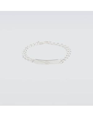 Gucci Tag Gourmette Chain Bracelet - Metallic