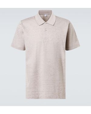 Berluti Printed Cotton Polo Shirt - Natural
