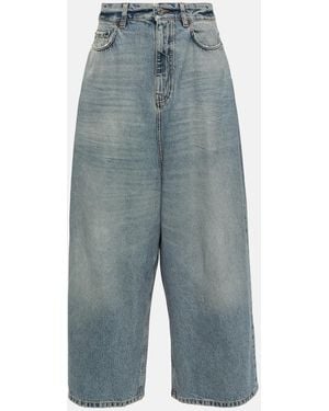 Balenciaga Wide-Leg Jeans - Blue