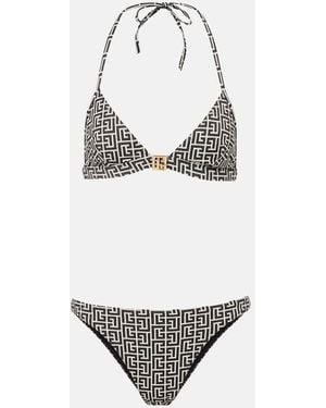 Balmain Monogram Bikini - Metallic