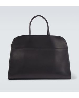 The Row Margaux Leather Tote Bag - Black