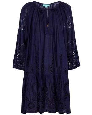 Melissa Odabash Ashley Cotton Kaftan - Blue