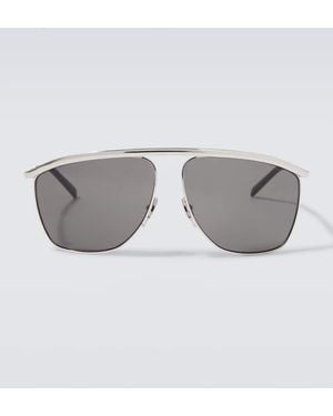 Saint Laurent Sl 820 Victoire Aviator Sunglasses - Grey