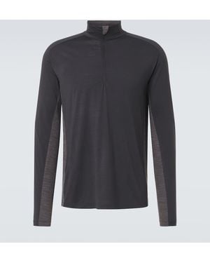 Sease Runner Virgin Wool Half-Zip Sweater - Blue