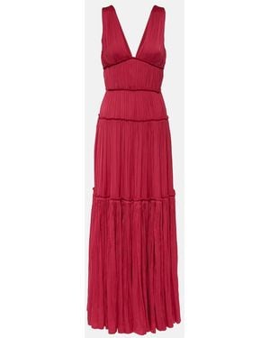 Jonathan Simkhai Mandi Pleated Gown - Red
