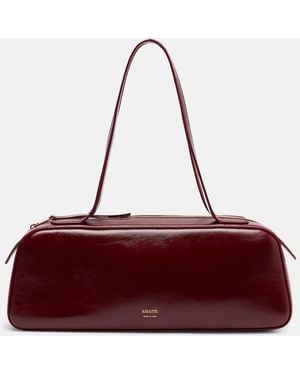 KHAITE Simona Patent Leather Shoulder Bag - Red