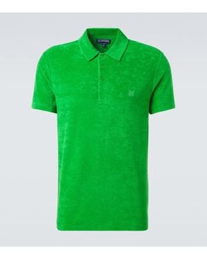 Vilebrequin Phoenix Cotton-Blend Polo Shirt - Green