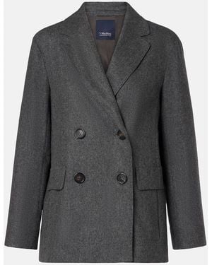 Max Mara Lena Wool Blazer - Grey