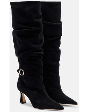 Malone Souliers Melina 70 Suede Knee-High Boots - Black