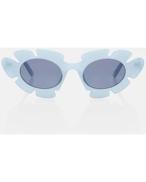 Loewe Paula's Ibiza Flower Cat-Eye Sunglasses - Blue