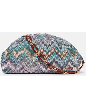 Missoni Zigzag Medium Shoulder Bag - Blue