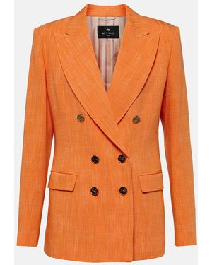 Etro Double-Breasted Blazer - Orange