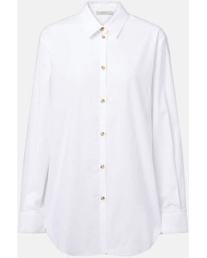 Asceno London Cotton Poplin Shirt - White