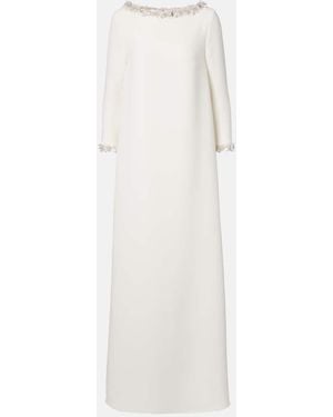 Safiyaa Bridal Lanai Embellished Crepe Gown - White