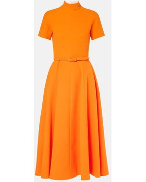 Emilia Wickstead Camilla Midi Dress - Orange