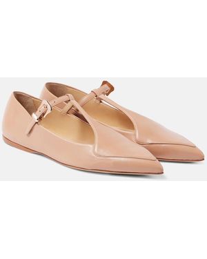 Gabriela Hearst Liv Leather Ballet Flats - Natural
