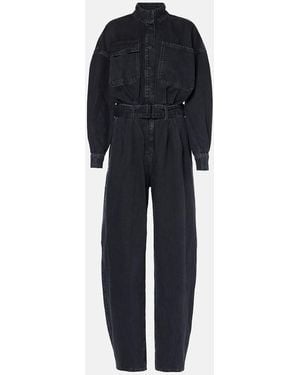 FRAME Cocoon Denim Jumpsuit - Blue