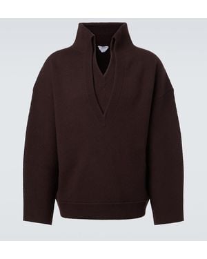 Bottega Veneta Ribbed-Knit Wool Sweater - Brown