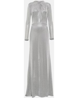 Costarellos Cutout Gown - Grey