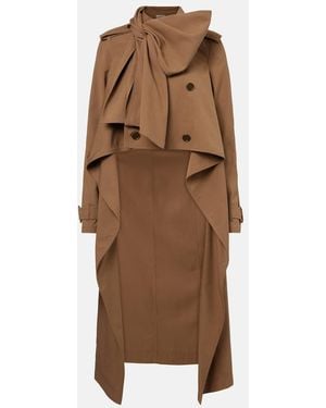 Burberry Silk Trench Coat - Brown