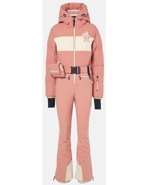 Moncler Down Ski Suit - Red