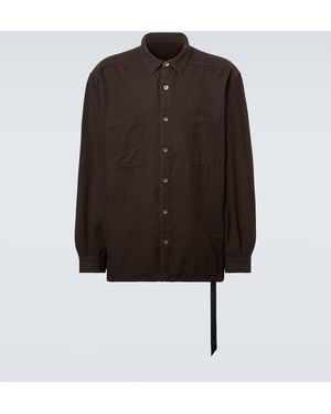 Rick Owens Drkshdw Jumbo Cotton Shirt - Brown