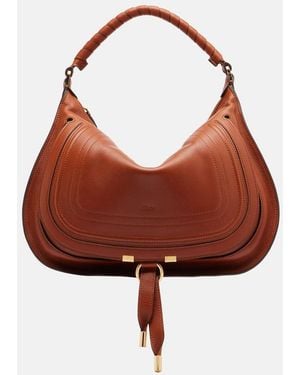 Chloé Marcie Small Leather Shoulder Bag - Red