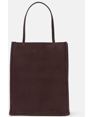 The Row To Go Small Suede Tote Bag - Brown