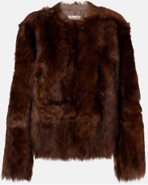 Zimmermann Hypnotic Shearling Jacket - Brown