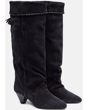 Isabel Marant Elita 55 Suede Boots - Blue