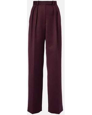 Alex Perry High-Rise Wide-Leg Pants - Purple