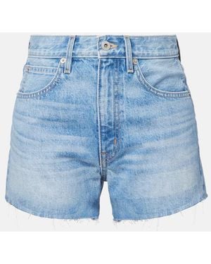 SLVRLAKE Denim Farrah Denim Shorts - Blue