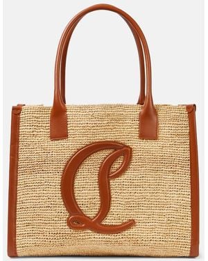 ■Christian Louboutin■By My Side E/W ラージデニムトート Christian Louboutin By My Side E/W Large Canvas Tote Bag in