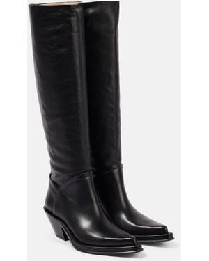 Gabriela Hearst Camero Leather Knee-High Boots - Black
