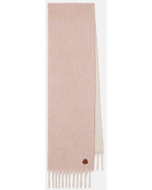 Moncler Alpaca And Wool-Blend Scarf - Pink