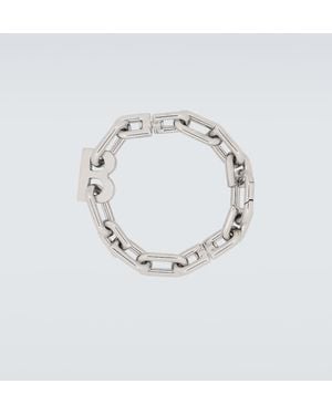 Balenciaga B Chain Thin Bracelet - Metallic