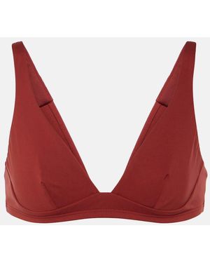 Loro Piana Marine Bikini Top - Red