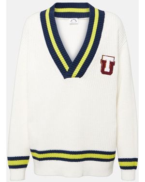 The Upside Varsity Josie Cotton Sweater - White