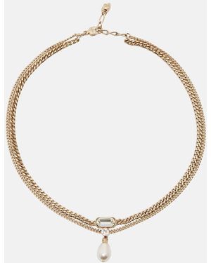 McQueen Embellished Necklace - Metallic