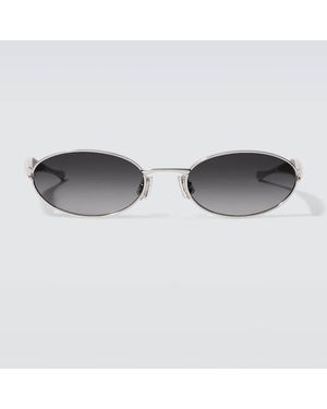 Bottega Veneta Sardine Oval Sunglasses - Grey