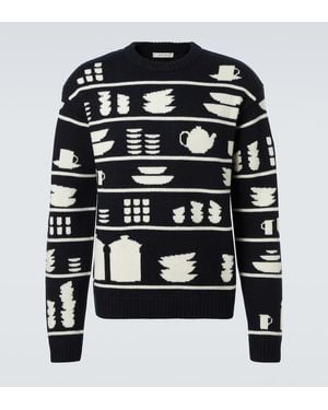 JW Anderson Jacquard Wool Sweater - Black