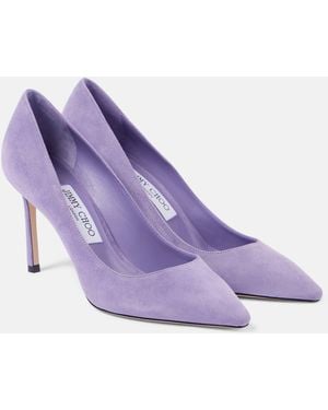 Purple Suede Pumps