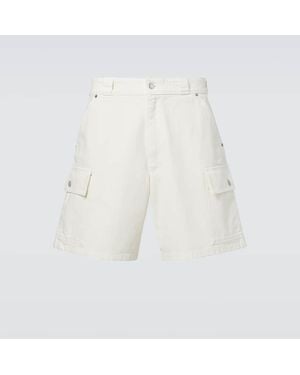 Prada Denim Cargo Shorts - White