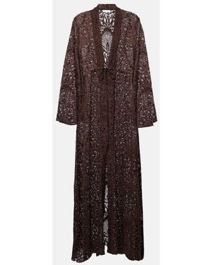 Alexandra Miro Betty Lace Kaftan - Purple