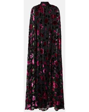 Rodarte Devore Velvet Gown - Black