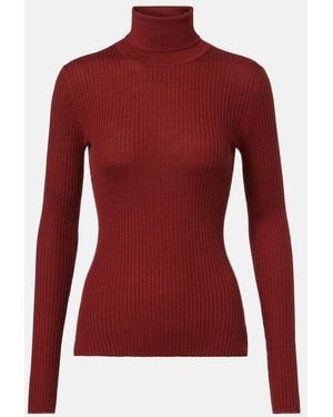 Gabriela Hearst Peppe Cashmere And Silk Turtleneck - Red