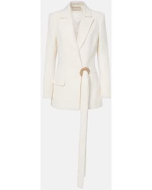 Elie Saab Embellished Blazer - White