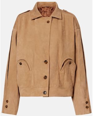 Blazé Milano Kiso Suede Jacket - Brown