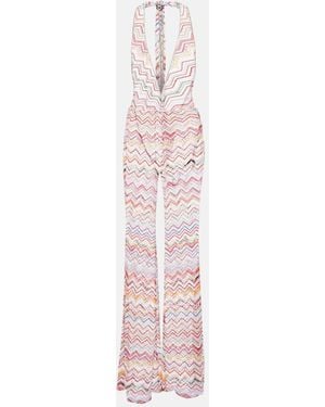 Missoni Zig Zag Lame Jumpsuit - Pink
